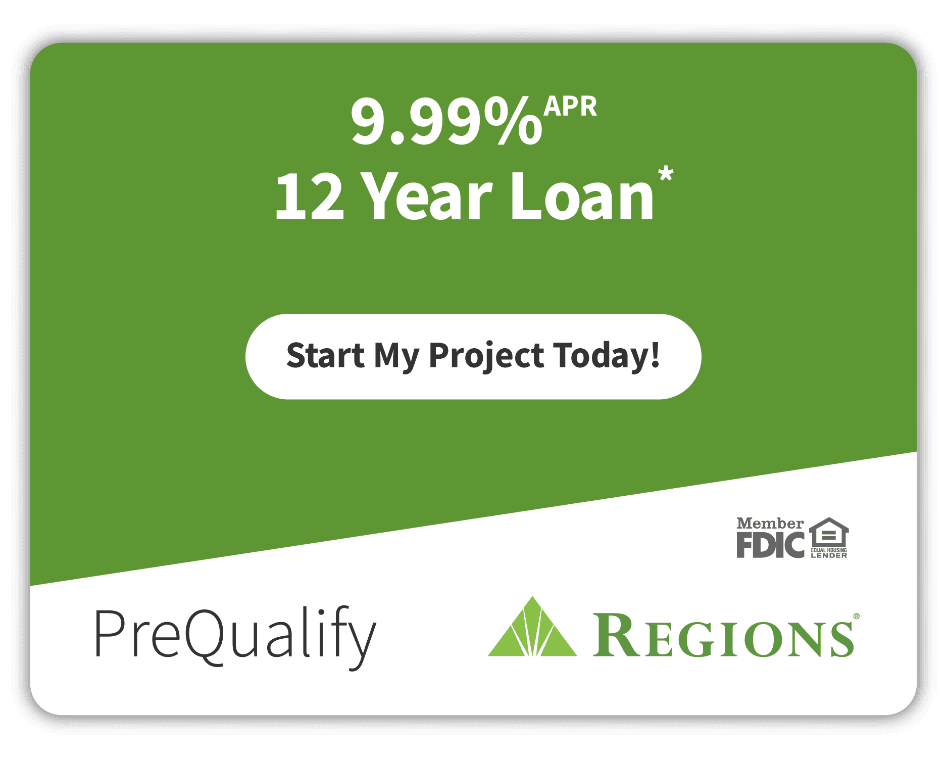 Regions Prequality 9.99 for 12 yr
